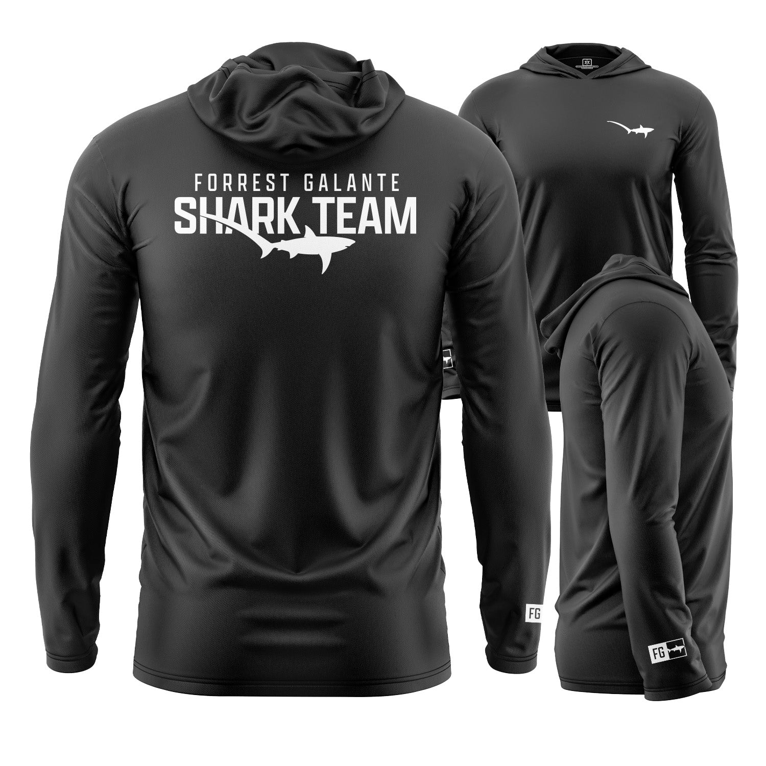 Shark Team Hooded UPF Shirt