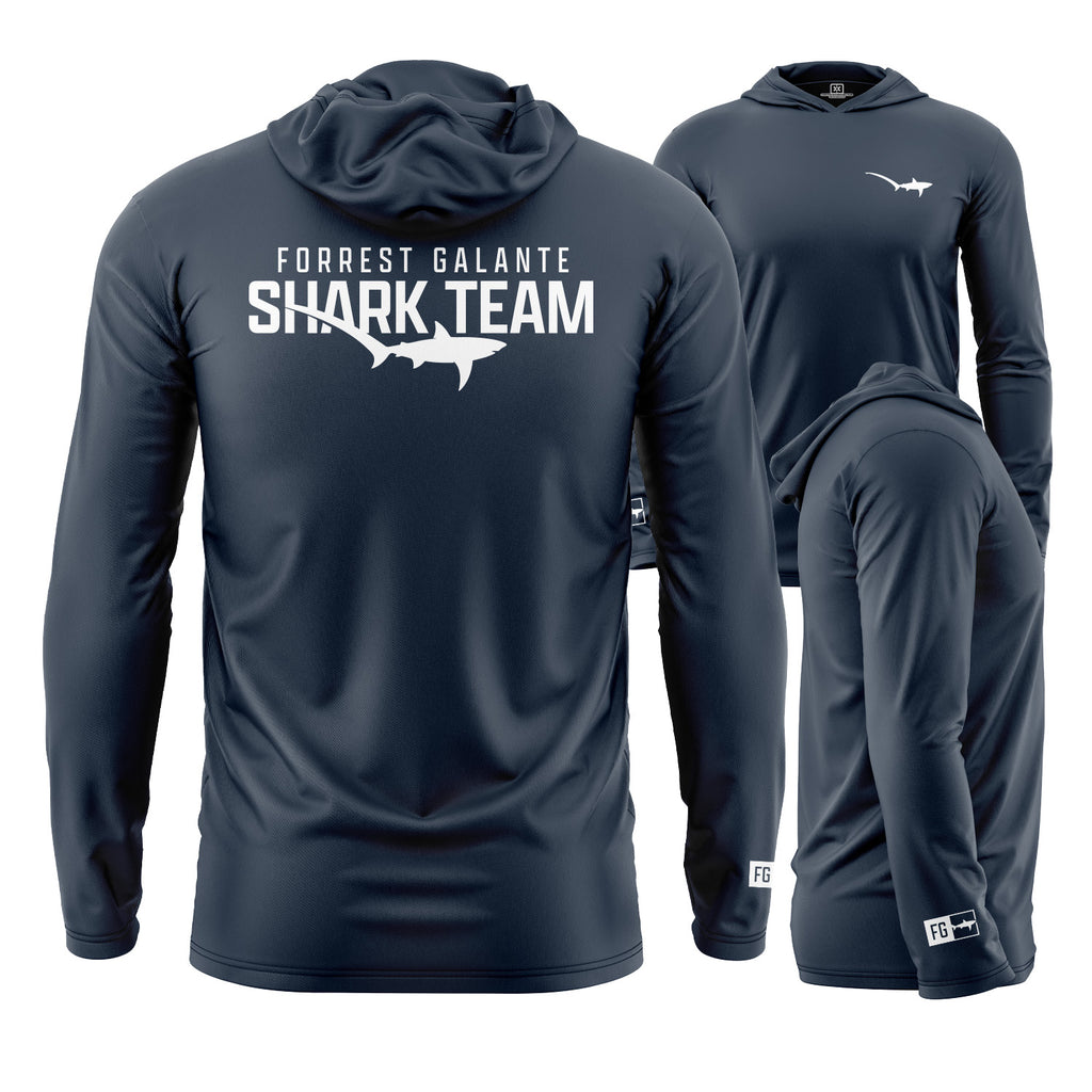 Shark Team Hooded UPF Shirt