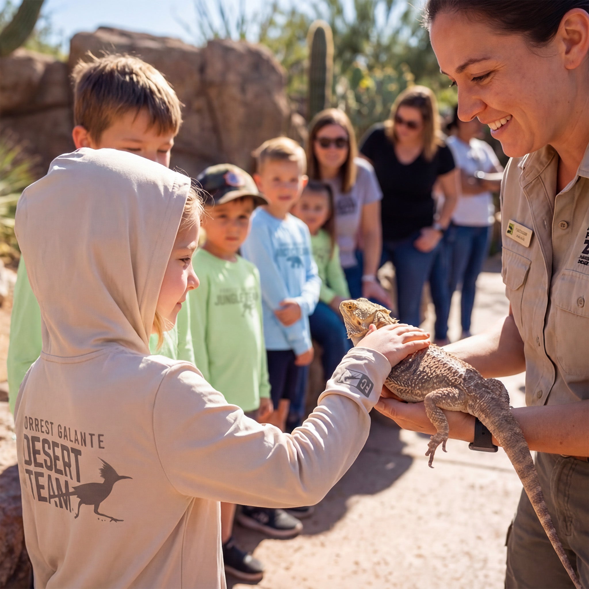 Youth Desert Team Hooded UPF Shirt